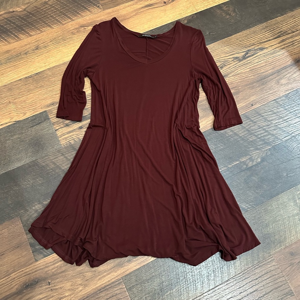Soft, Cotton Burgundy Dress